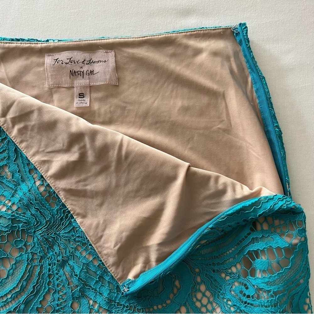 For Love & Lemons x Nasty Gal Beach Breeze Set in Teal - Picture 16 of 16
